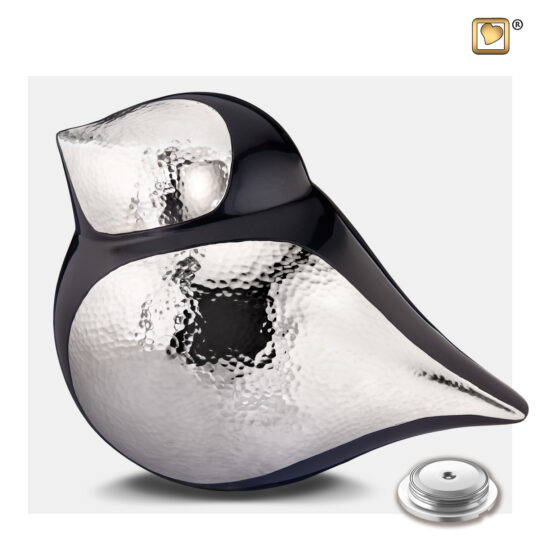 SoulBird™ Adult Urn Midnight & Hmd Silver