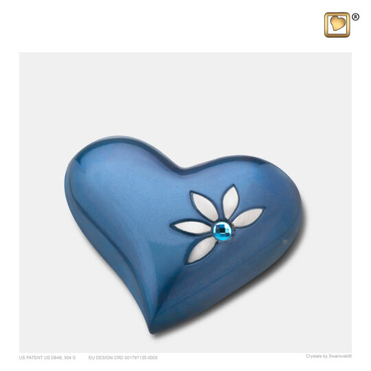 Heart Keepsake Urn Nirvana Azure™