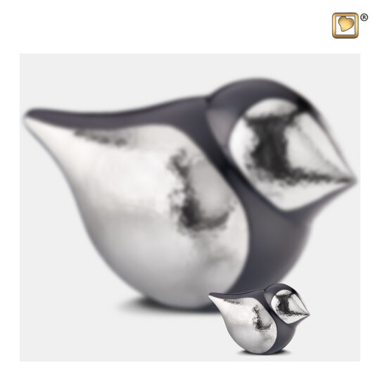 SoulBird™ Adult Urn Midnight & Hmd Silver
