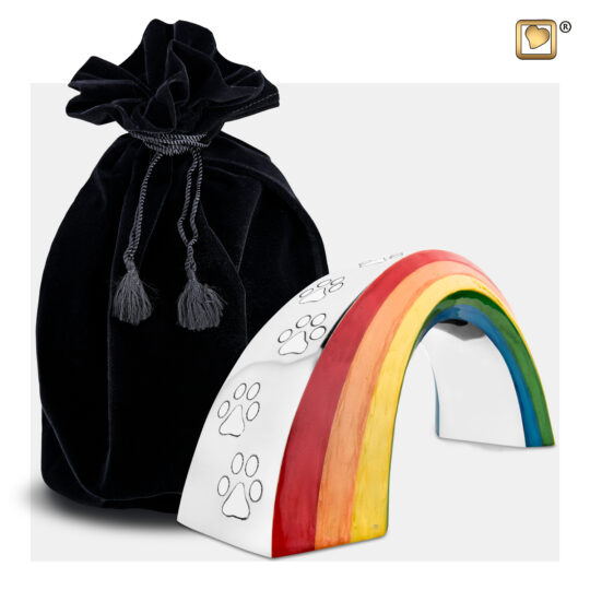 Rainbow™ Large Pet Urn Pol Silver
