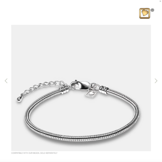 BRACELET Sterling Silver 925 Rhodium Plated